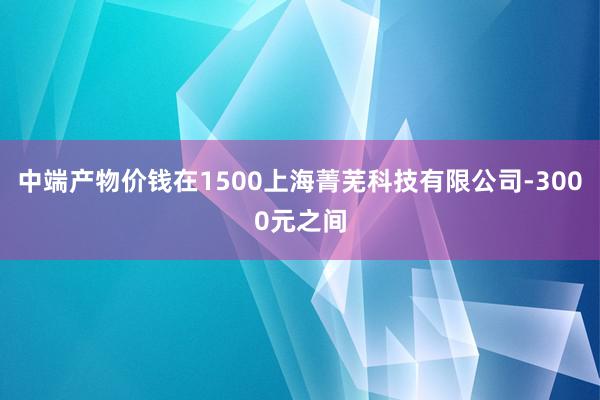 中端产物价钱在1500上海菁芜科技有限公司-3000元之间